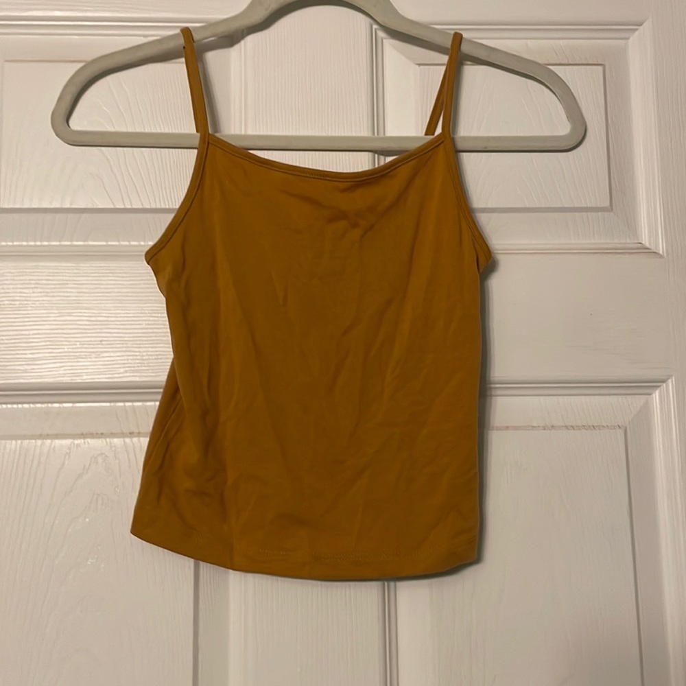Mustard orange tank top